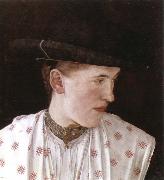 head of a peasant girl Wilhelm Leibl